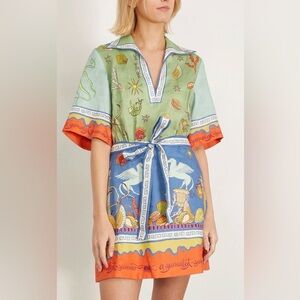 ALEMAIS SURREALIST SUMMER V MINI DRESS
